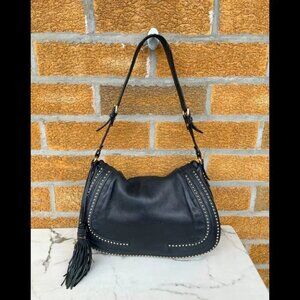 ETRO studded flap leather handbag